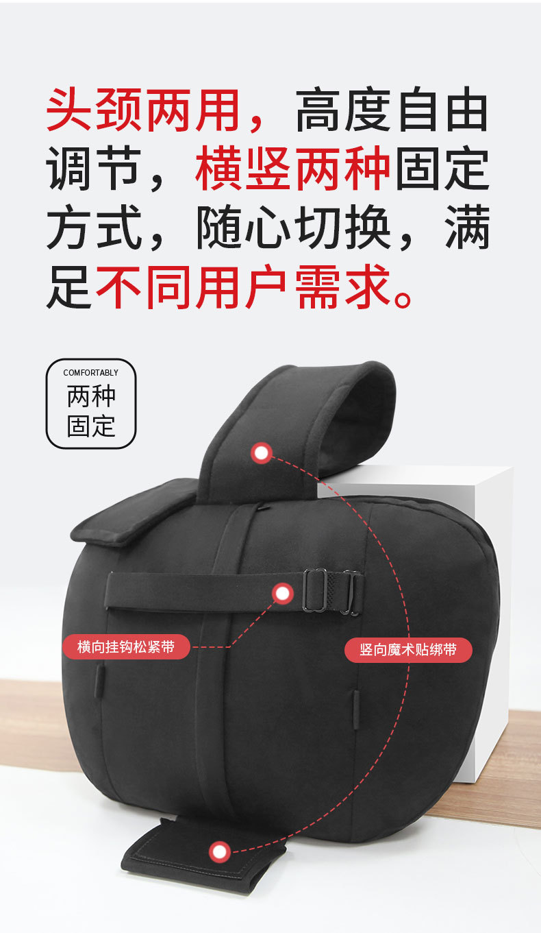 Suitable for Tesla Headrests, High-End Car Headrests, Dupont Bio-Velvet Neck Pillows, Car Backrest Pillows