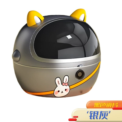 Electric car tail box — Capacity Backrest Storage Box - silver-gray-single-tail-box-free-screw-accessories