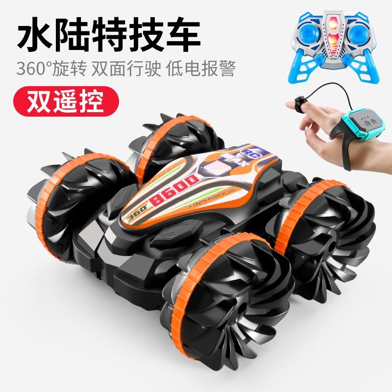 Vehículo todoterreno de doble cara para niños transfronterizos con tracción en las cuatro ruedas con control remoto ligero Coche de juguete con detección de gestos 2,4g