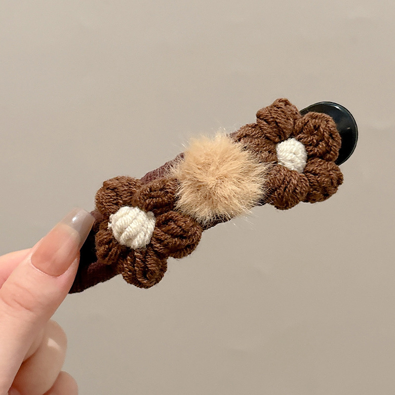 Flores de cabello de cabello de cabello de pato de cabello de tiburón de tamaño grande para mujeres alternativas seguras después del otoño y el invierno de la cabeza de cabello de captura de palabras