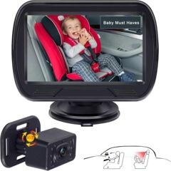 Amazon プライベートモデル 4.3inch 車載ベビーモニター ディスプレイ 高解像度ナイトビジョン AHD1080P カメラ