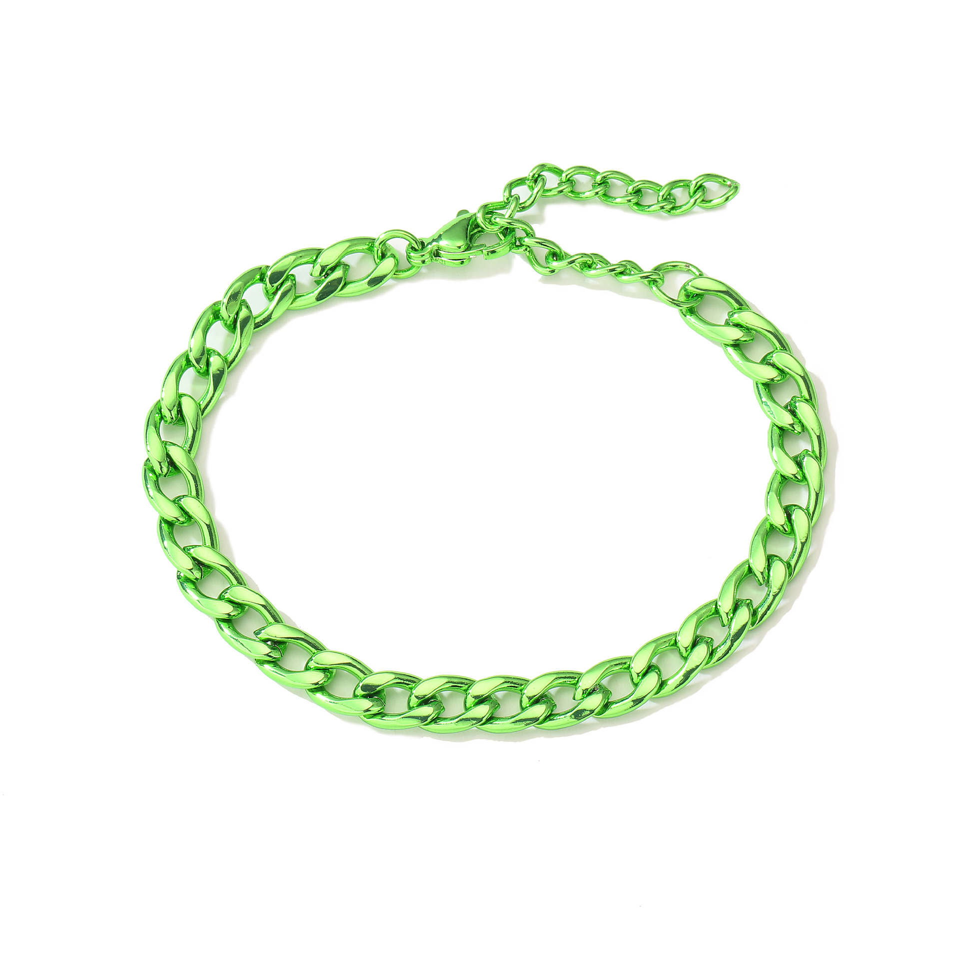 Fashion Geometric Solid Color Stainless Steel Bracelets Copper Bracelets