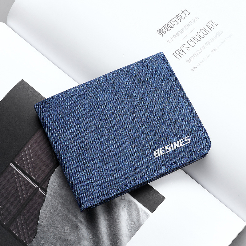 Cartera de chicos ultra delgada, cartera de chicos corta, cartera de chicos jóvenes, cartera plegable para hombres, cartera de estudiantes compacta para mujeres