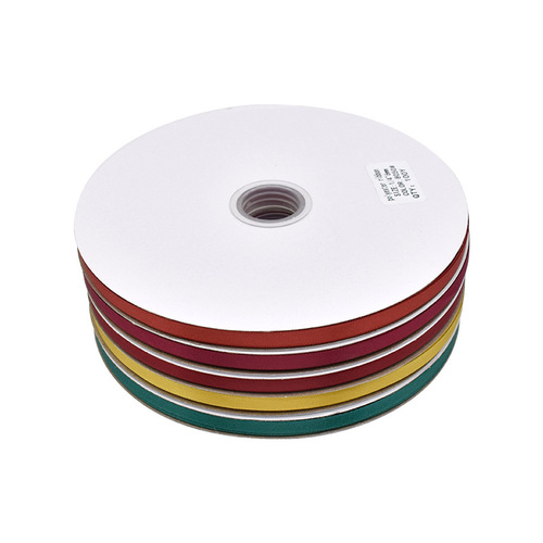 Manufacturer wholesale 0.6CM polyester ribbon double-sided satin ribbon gift wrapping ribbon satin tape tie colorful cable ties