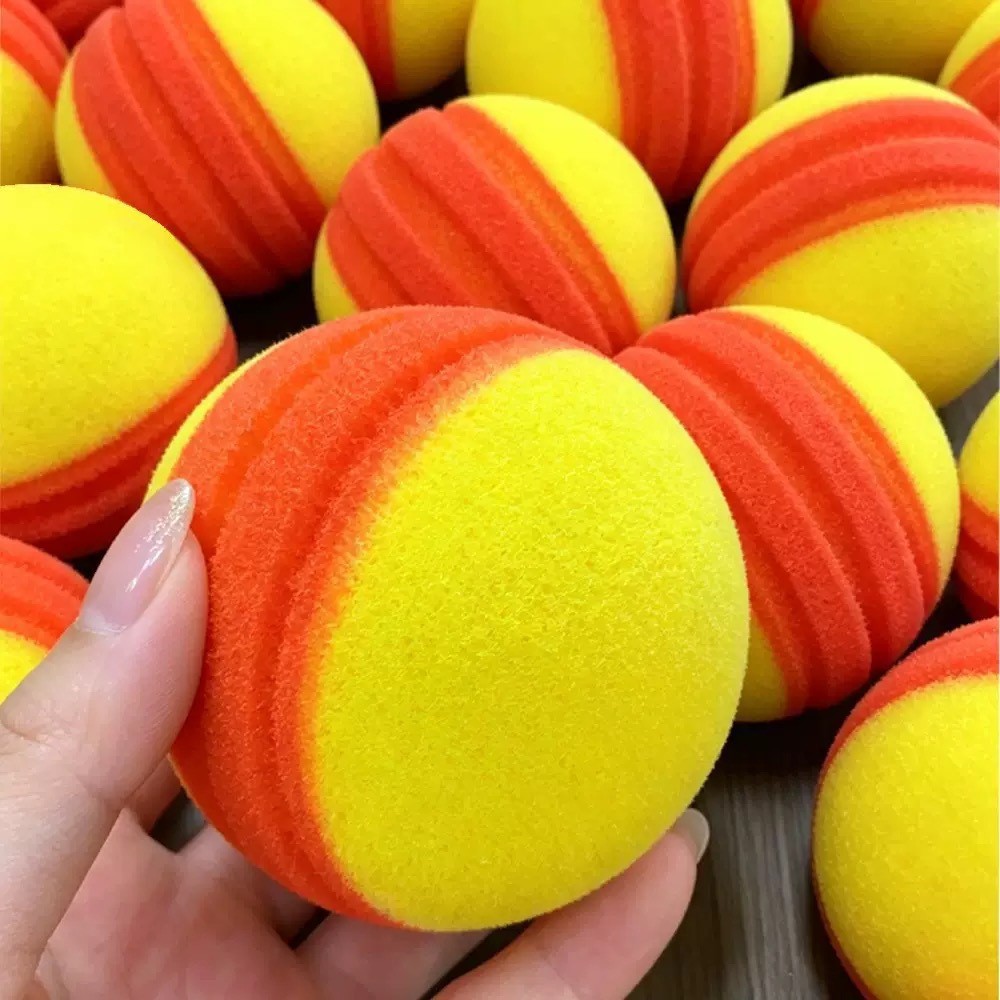 Silent and noiseless 89mm pickleball ball, direct supply from manufacturer, PU yellow high-elasticity sponge ball for competition and training