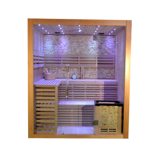 Home cheap wooden square steam sauna room indoor wood fired sauna popular