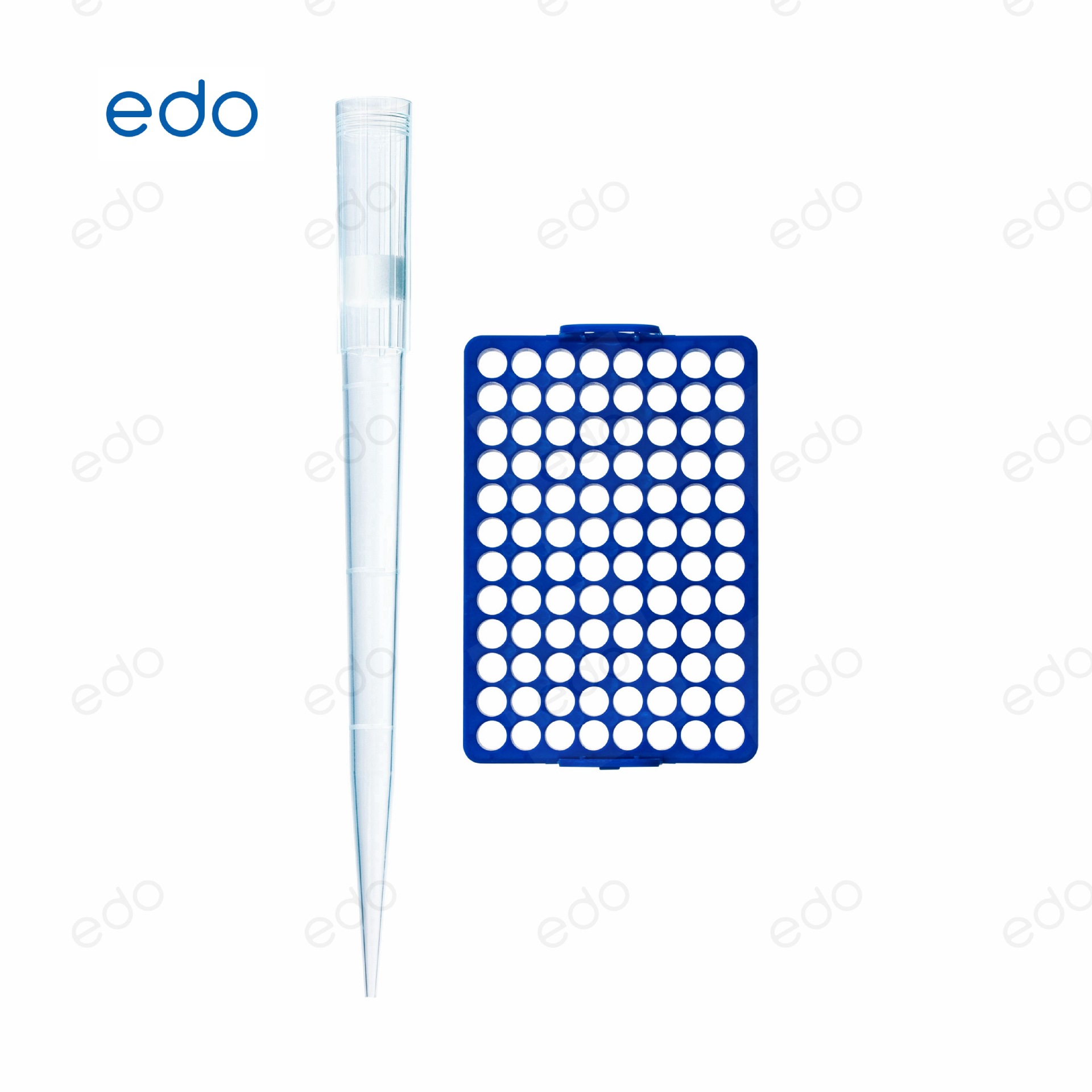 EDO一斗 1000ul盒装灭菌透明滤芯吸头 1350508 96支/盒,50盒/箱