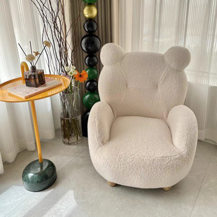 Internet Popular Removable and Washable Bear Sofa Adult Sitting High-Level Children's Sofa Teddy Velvet Fabric Lazy Sofa