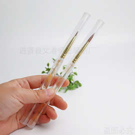 跨境亚克力笔杆尖头美甲建构刷光疗笔不留痕美甲笔刷勾线拉线笔