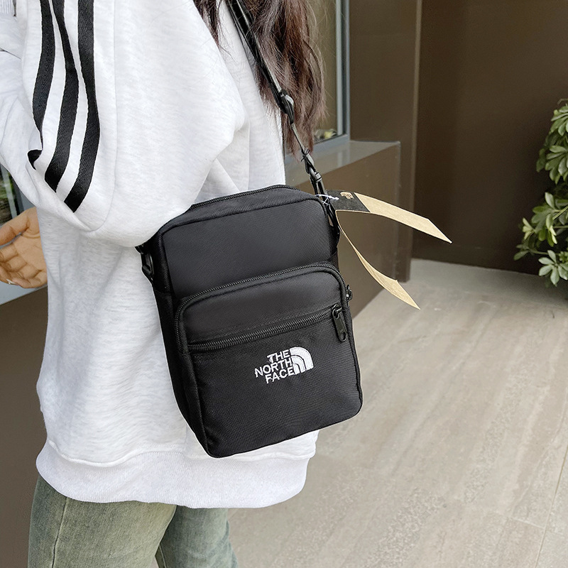 Cross-Border Trendy Brand New Simple Crossbody Bag, Cool and Versatile Mobile Phone Bag, Casual Shoulder Bag, Outdoor Lightweight Bag for Men and Women