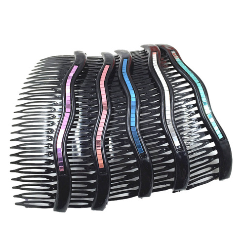 Sequin comb, glitter comb, wavy jewelry, bangs comb, hair accessories, toothed hair hoop, hairpin for middle-aged and elderly people