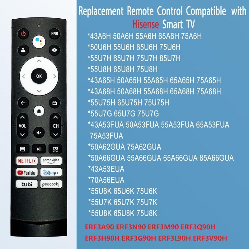 Aplicable al control remoto de televisión Hisense ERF3M90H ERF3A90 ERF3H90H ERF3L90H