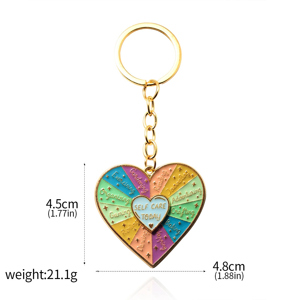 Rainbow emotional adjustable keychain, badge, brooch