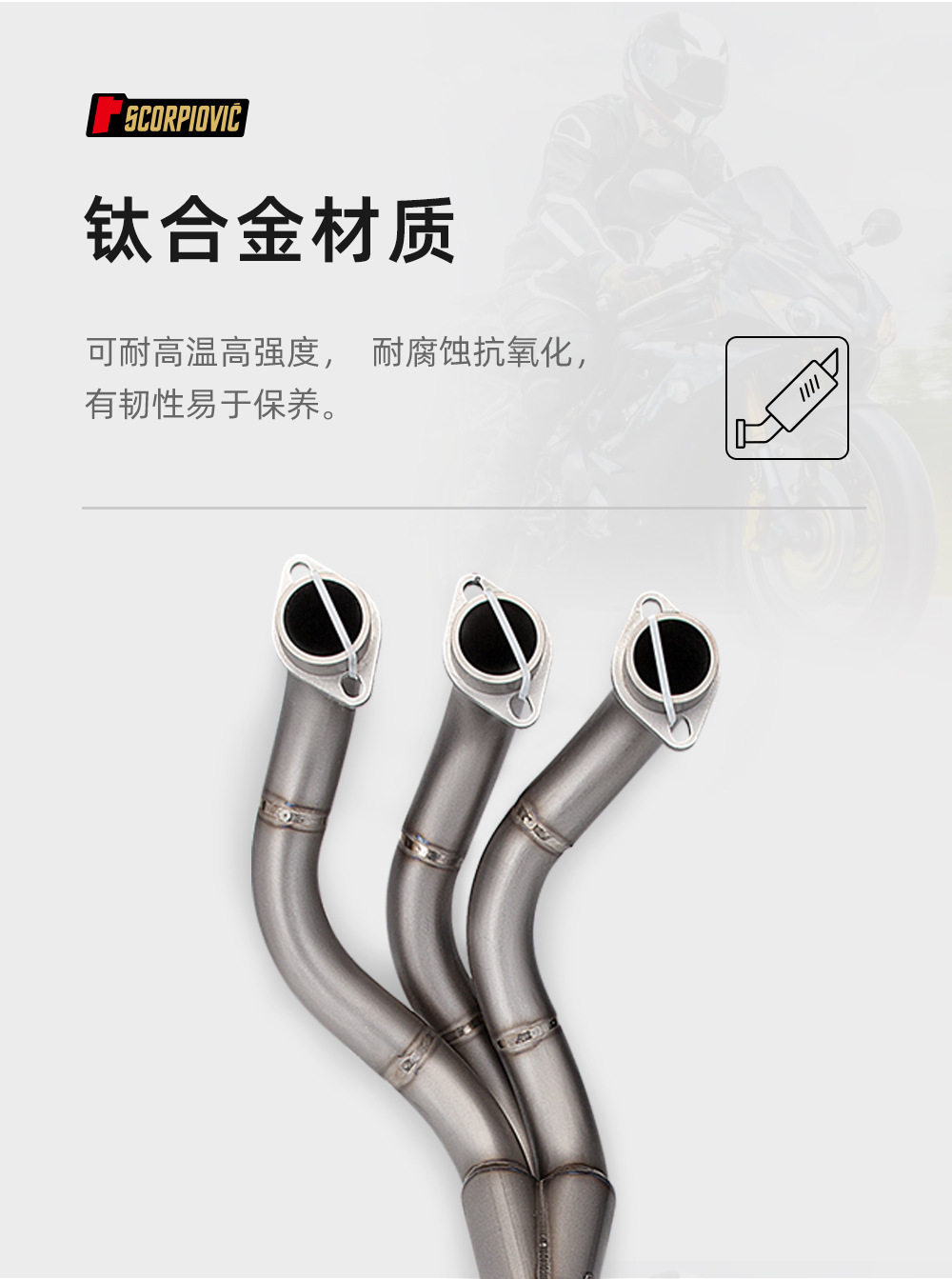Motorcycle MT09 modified exhaust pipe stainless steel/titanium alloy series front section Collection 14-21 21-23 years