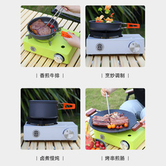 Cross-border integrated outdoor catalytic stove portable windproof high-power gas stove commercial camping outdoor stove wholesale