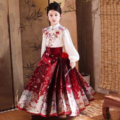 女童汉服新款马面裙古风儿童2025中国风套装女新中式明制古装唐装