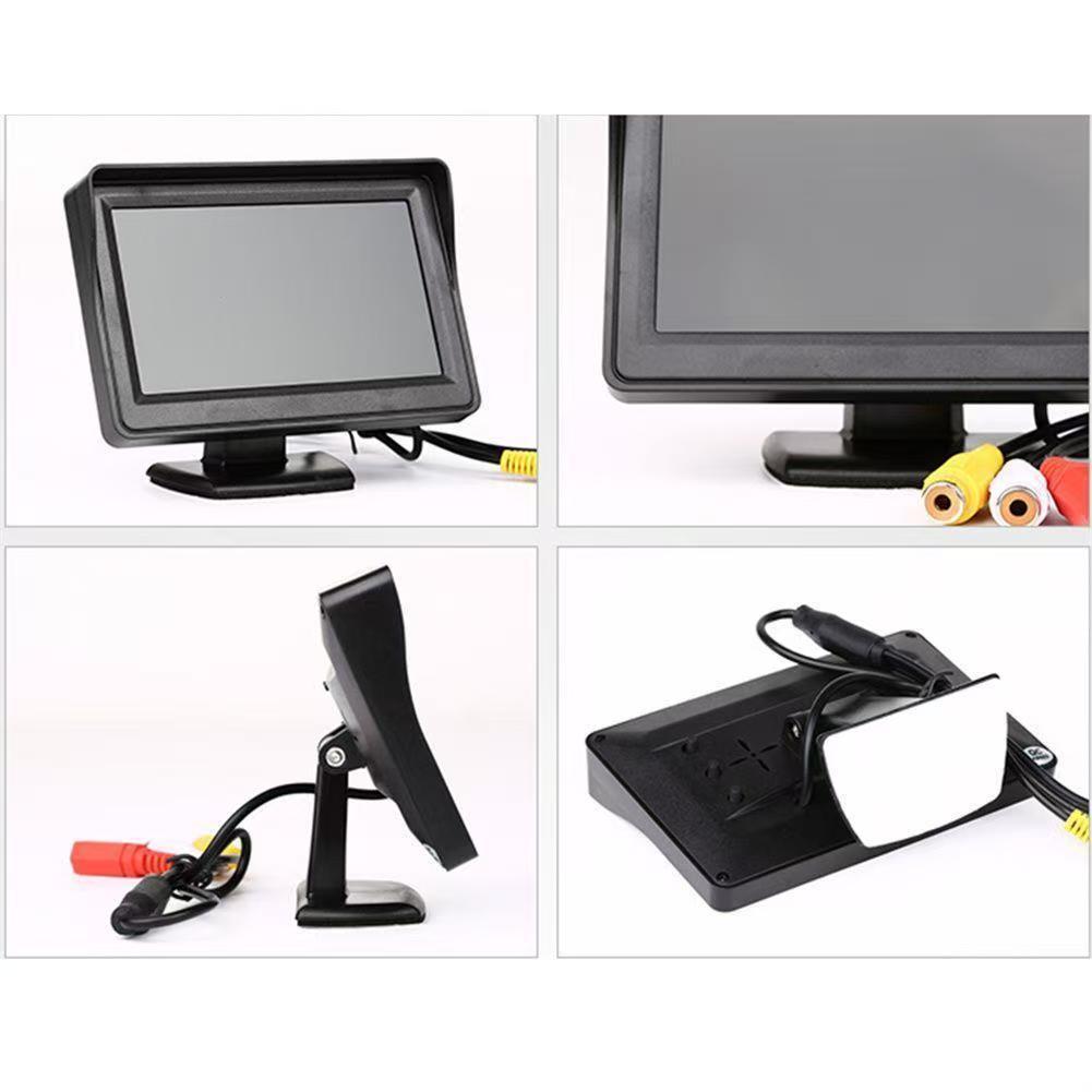 4.3inch Universal Car-Mounted Lcd Monitor High-Definition Surveillance Display Screen 12V24V Reversing Image High-Frequency Clear Display