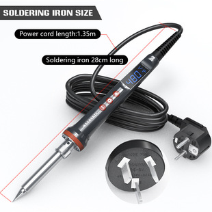 100W/200W High Power Lcd Digital Display Electric Soldering Iron with Switch and Sleep Function Handskit