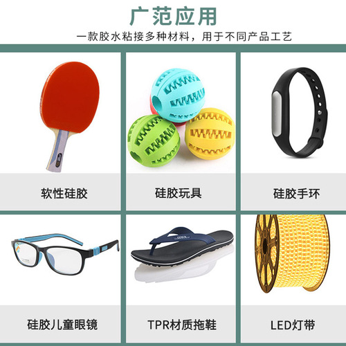 Silicone adhesive handle-free sticky ABS plastic neon lights with silicone tube seals silicone quick-drying glue