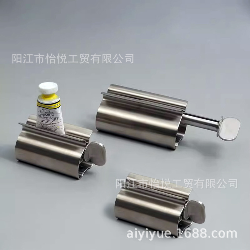 304 ステンレス鋼の浴室手動歯磨き粉絞り器洗顔料絞りクリップ防水歯磨き粉絞り器怠惰な人アーティファクト|undefined