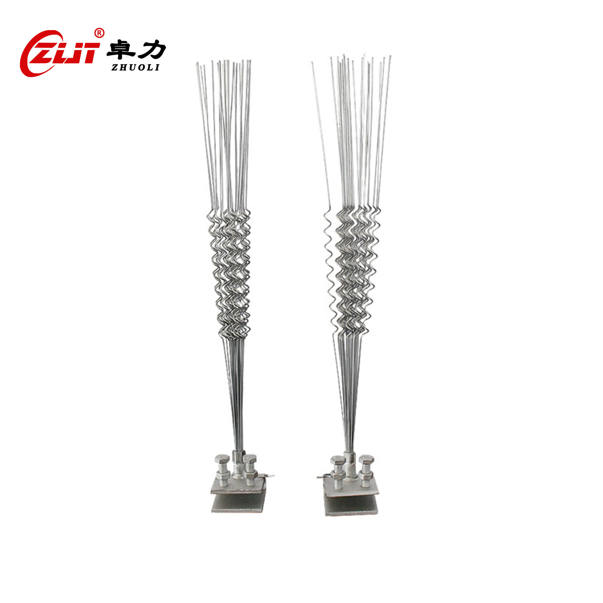镀锌钢丝驱鸟刺 厂家直供电力线路防鸟刺铁塔弹簧型鸟刺现货批发