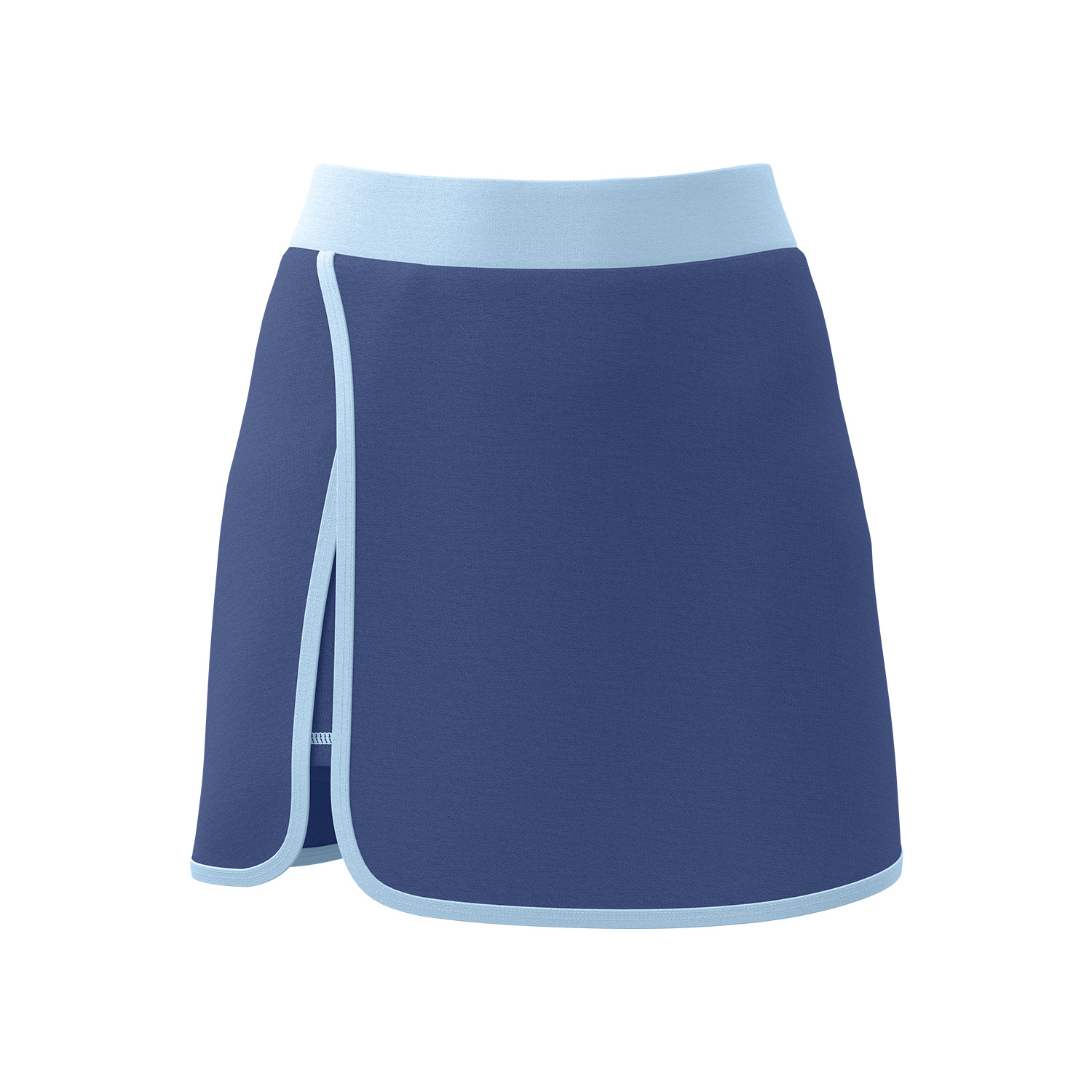 Falsa falda de yoga lineal de dos piezas anti-fuerte de bolsillo incorporado falda deportiva de fitness image 6