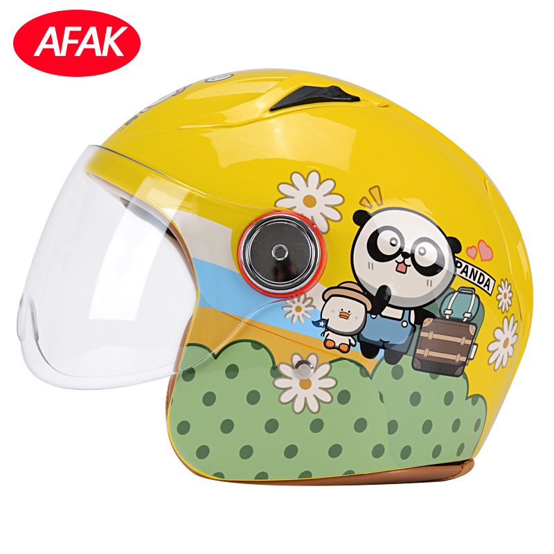 Nuevo estándar nacional certificado casco para niños casco de verano lindo casco de dibujos animados para hombres y mujeres casco de motocicleta eléctrica fabricante