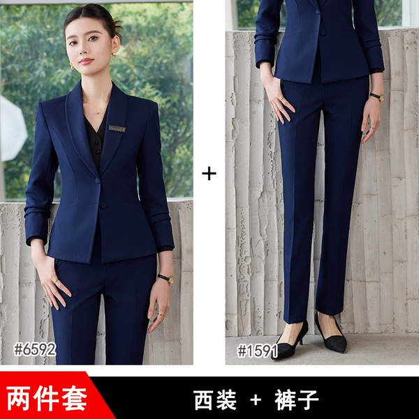 Dark blue classic suit jacket, trousers