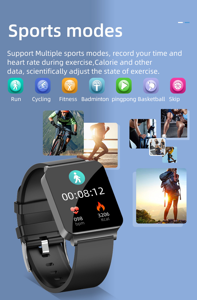 KS03 smartwatch: Blood lipid, heart rate, blood sugar, uric acid, blood oxygen, electrocardiogram, sleep monitoring, fitness band watch undefined