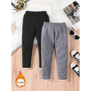 Z 69740 Girls' Fleece Lined Leggings Ůͯ�ӽq���ѝ�¿�W��