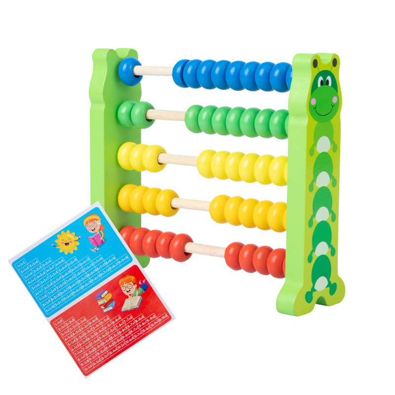 Estante de computación de cinco velocidades juguetes educativos digitales jardín de infantes Estudiantes de escuela primaria que aprenden calculadora Abacus rack enseñanza material didáctico