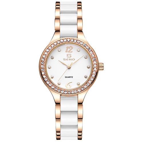 Chennuo SENO brand watch ceramic strap waterproof ladies watch one piece drop shipping fashion quartz watch