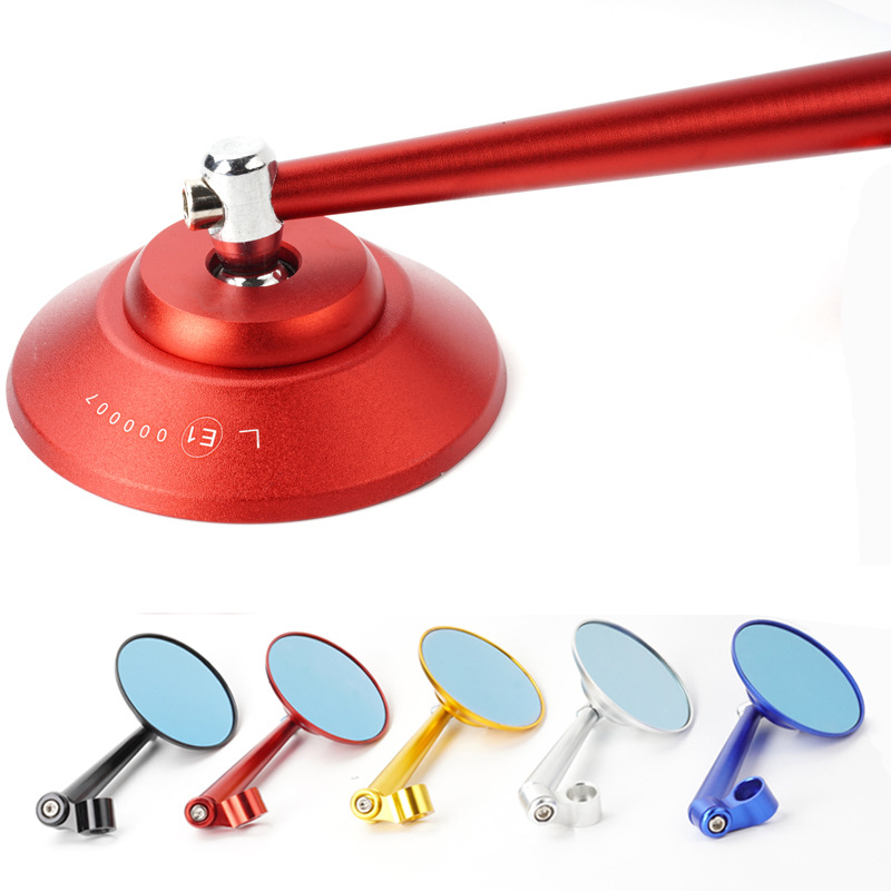 Factory Shop Suitable for Emmayadi Mavericks Electric Motorcycle Modified Rear View Mirror Round Mirror Aluminum Alloy Mirror