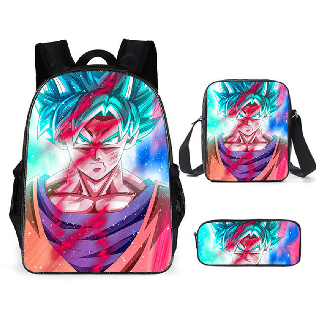 Mochila Dragon Ball de animación transfronteriza, mochila para estudiantes de Dragonball, mochila de poliéster Wukong, bolso de hombro