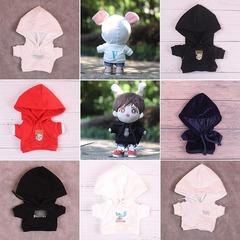 20cm baby star clothing, unisex hooded sweatshirt, 20cm cotton doll clothing, toy clothing for babies
