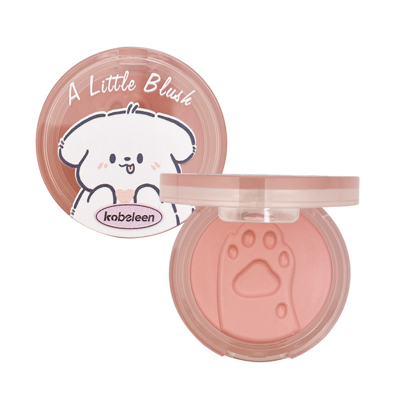 kobeleen blush blush cream with puff low saturation easy to smudge mousse texture blush repair concealer