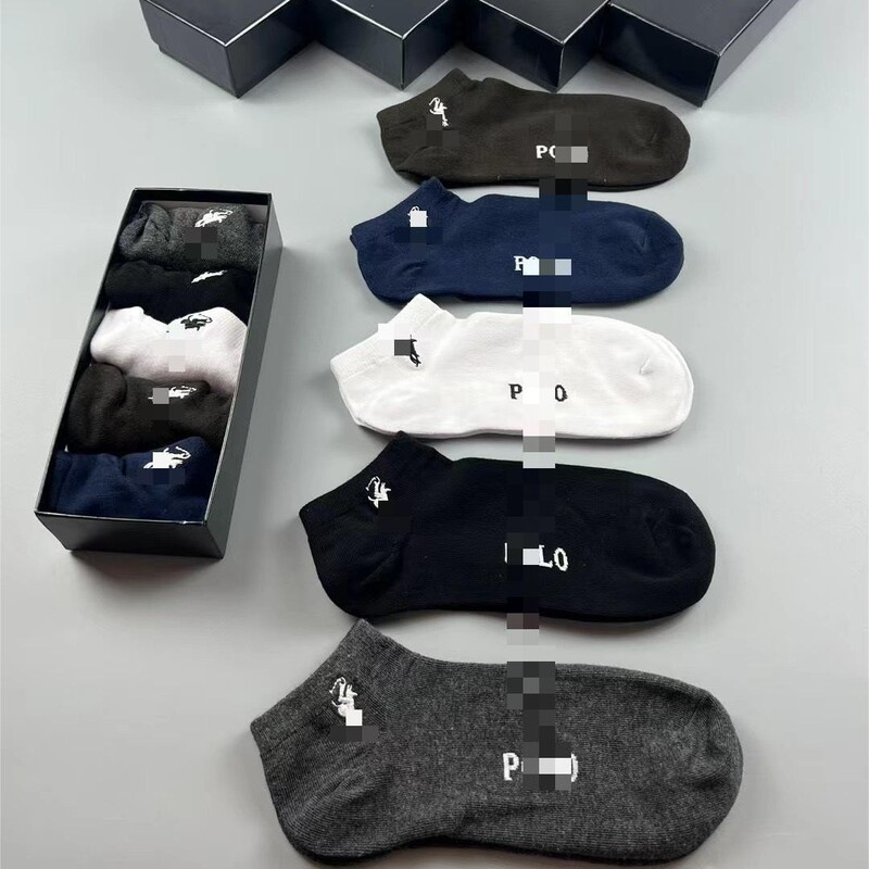 Foreign Trade Socks Paul Socks Pure Color Boat Socks Combed Cotton Casual Socks Wholesale Men's Deodorant Sweat-Absorbent Summer Socks