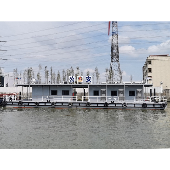 【无动力趸船】28米钢质趸船 无动力趸船 浮动码头 房船