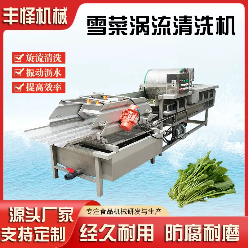 雪菜涡流清洗机 全自动梅干菜涡流清洗机 根茎果蔬自动清洗机设备