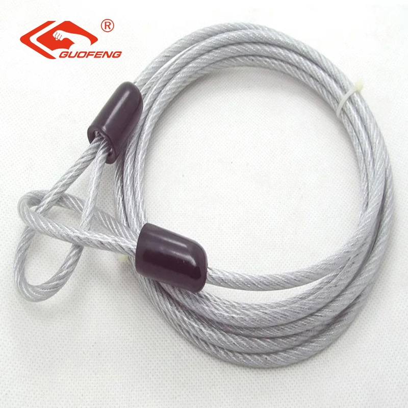 Cuerdas de alambre de acero revestidas galvanizadas lámpara de escenario de acero inoxidable con cables de suspensión de seguridad antirrobo en ambos extremos