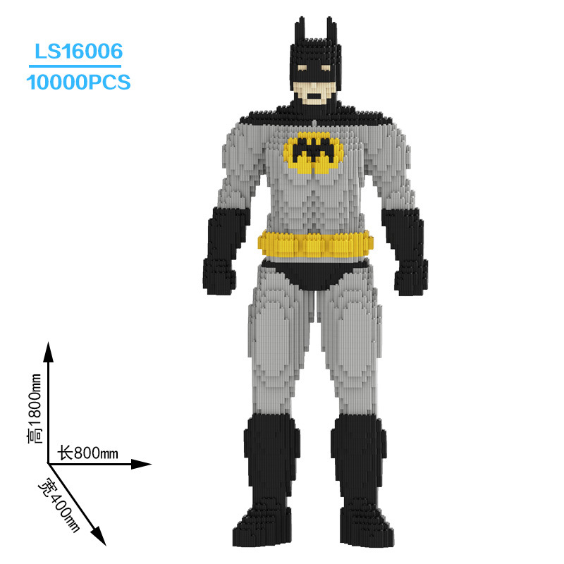 Bloques de construcción de partículas grandes Mario bloques de construcción decoración de apertura rompecabezas de alta dificultad juguetes de montaje 1,8 m Iron Man