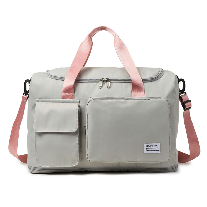 Nueva bolsa de viaje para viajes de negocios de corta distancia, bolsa de lona ligera de gran capacidad con separación en seco y húmedo, bolsa de yoga de fitness deportivo