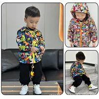Новые детские куртки с капюшоном для мужчин и женщин, детские куртки камуфляжные мультфильмы