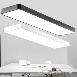 led Office lamp hanging wire strip lamp classroom shopping mall commercial office square shape strip chandelier ceiling type