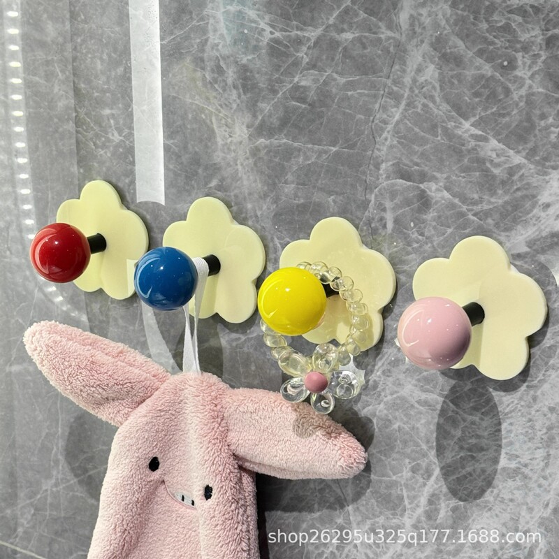 Dopamine Adhesive Hooks for Bathroom, Strong Adhesive, No Drilling Required, Wall-Mounted Towel Hooks for Bathroom and Kitchen, No Nails Needed