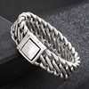 Woven bracelet stainless steel, European style