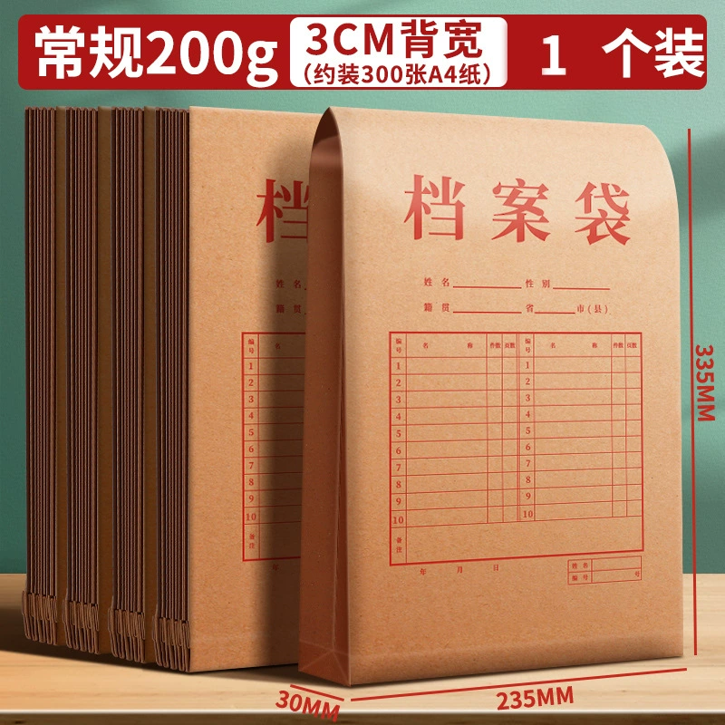 Leather files bag for folders, capacious storage bag, increased thickness