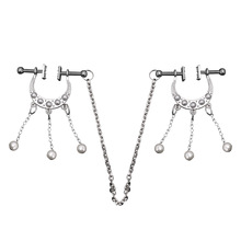 QKKQ女用情趣用品乳环珍珠乳头刺激调教惩罚挑逗乳夹玩具