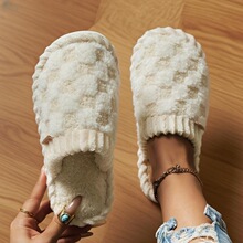 P 56805 Color Block Winter Slippers ƴɫ��ů���� �W���羳��