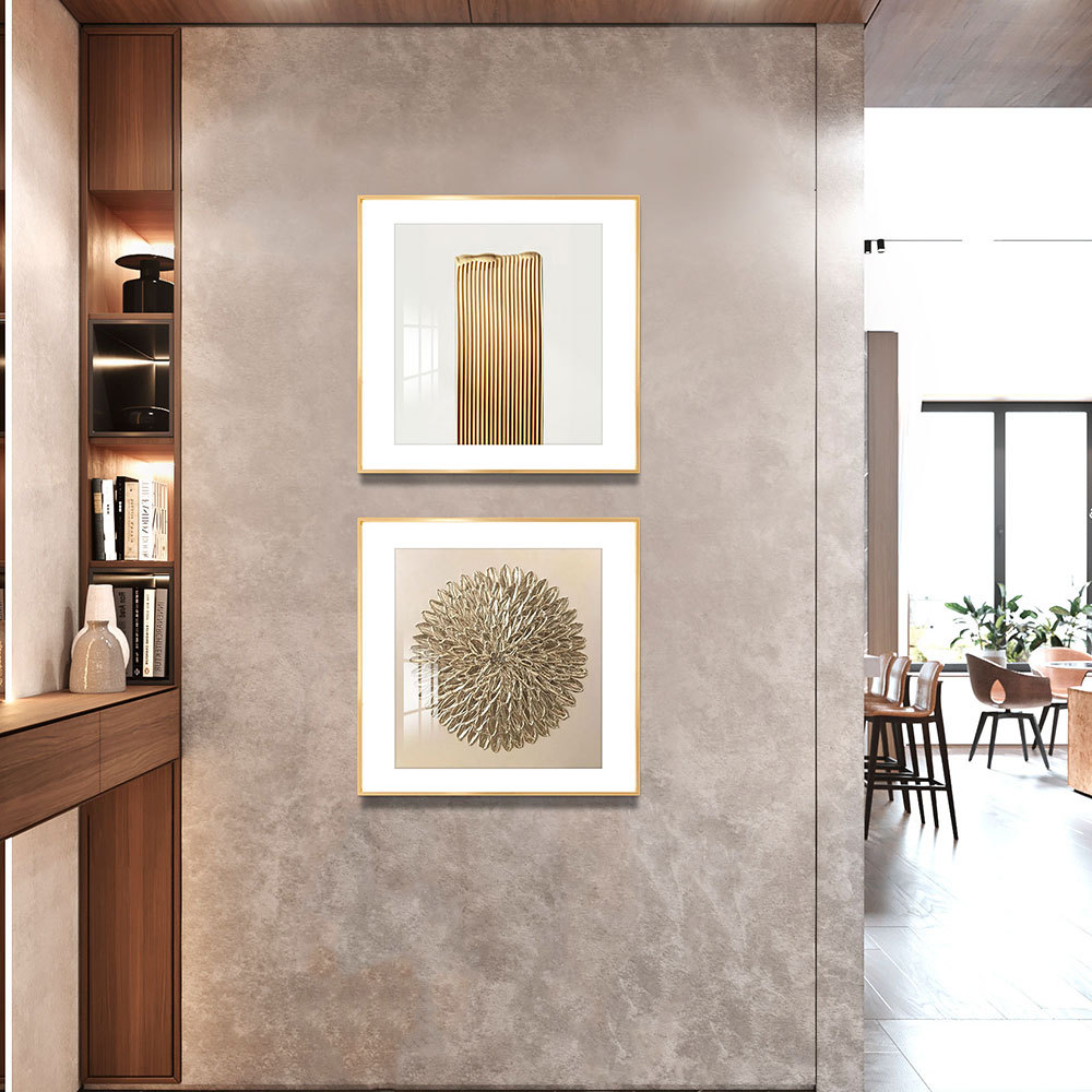 Pintura de diamante estrella moderna luz lujo salón sofá Fondo pared pintura decorativa pasillo colgante pintura Restaurante elegante americano pintura de porcelana de cristal